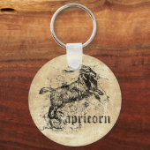 Vintage Zodiac Steenbok Sleutelhanger (Voorkant)