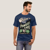 Vintage Zombie's Cave Spook Show T-Shirt (Voorkant volledig)