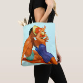 Vintage Zomer Liefhebbers Tote Bag (Dichtbij)