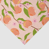 Vintage Zomer Perzik Fruit Boho Koppels Bruisfeest Tissuepapier (Detail)