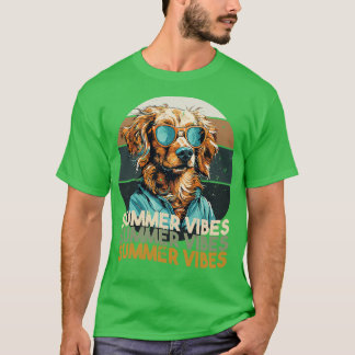 Vintage zomerse sfeer t-shirt