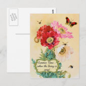 Vintage zomertijd briefkaart (Voorkant / Achterkant)