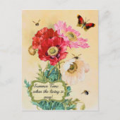 Vintage zomertijd briefkaart (Voorkant)