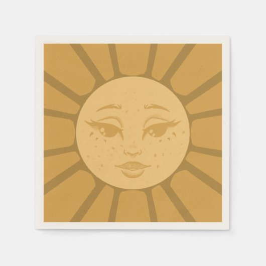 Vintage Zon Servet (Voorkant)