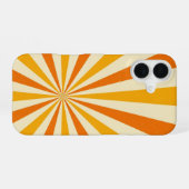 Vintage Zonne-uitbarsting iPhone 16 Hoesje (Achterkant horizontaal)