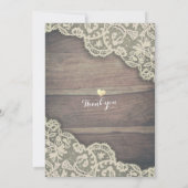 Vintage zonnebloem Rustisch hout Kaart (Achterkant)