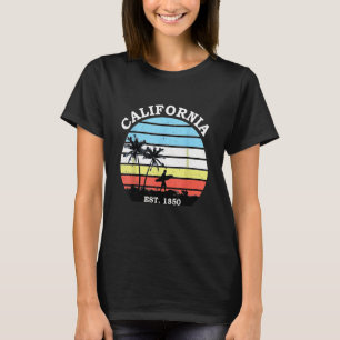 Vintage Zonsondergang Californië Surfer Shirt Vint