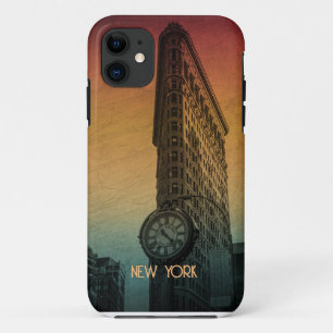 Vintage Zonsondergang Flatiron Architectuur New Yo Case-Mate iPhone Case
