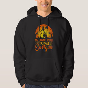 Vintage Zonsondergang Mijn Cairn Terrier Hond Rijd Hoodie