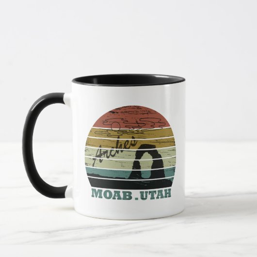 Vintage Zonsondergang - Moab Utah - Arches Nationa Mok (Links)