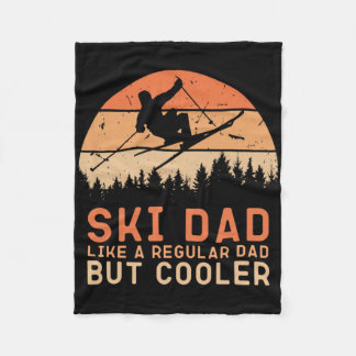 Vintage Zonsondergang Skid Vader Als Een Gewone Va Fleece Deken