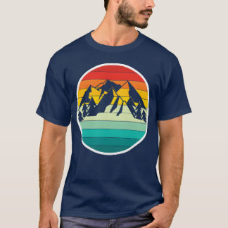 Vintage Zonsopgang Zonsondergang Camping Wandelen  T-shirt