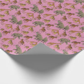 Vintage Zoo Animals Cadeaupapier (Hoek)