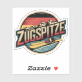 Vintage Zugspitze Beierse natuurgeschenken uit de Sticker (Vel)
