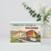 Vintage Zuid-Californië Sinaasappel Briefkaart (Staand voorkant)