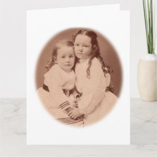 Vintage zusters Foto Ansichtkaart van From My Desk Kaart