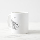 Vintage zwaluw vogel koffiemok (Voorkant links)
