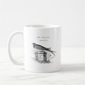 Vintage zwaluw vogel koffiemok (Links)