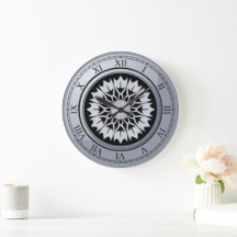 Vintage zwart en grijs rond