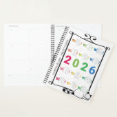 Vintage Zwart Kat Frame – 2026 Gepersonaliseerde F Planner (Display)