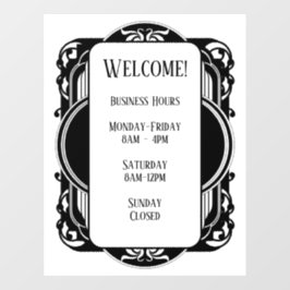 Vintage Zwart & Wit  Raamsticker