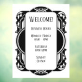 Vintage Zwart & Wit  Raamsticker (Vel 3)