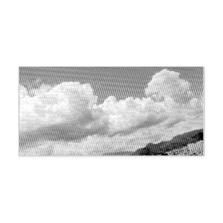 Vintage Zwart Witte Wolken & Landschap Zelfinkend  Zelfinktende Stempel