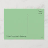 Vintage Zwemmende Zwanen aan Mijn Feestdagenkaart (Achterkant)