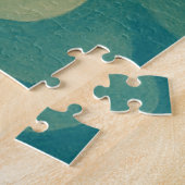 Vintage Zwemmer met Strandbal Legpuzzel (Zijkant)