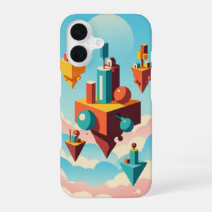 Vintage Zwevende Eilanden iPhone 16 Hoesje