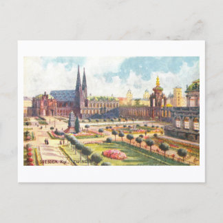 Vintage Zwinger in Dresden, Germany Briefkaart