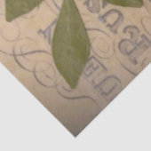 Vintaged bladmuziek en bloemen decoupage papier (Detail)