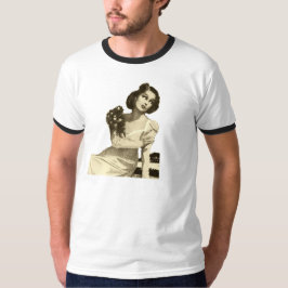 VINTAGED Mannen basic Ringer T-shirt