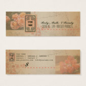 VintageFlowerGrunge - Merchandise Price Label Mini Visitekaartjes (Voorkant /achterkant)