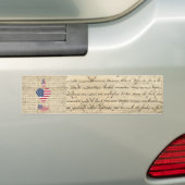 VintageI hart-Amerika Bumpersticker (Op auto)
