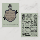 Vintagerie Rubber Stamp Co. Visitekaartjes (Voorkant / Achterkant)