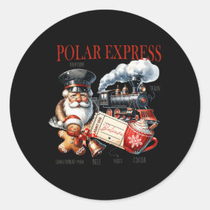 Vintages geloven dat Train North Pole Express alle Ronde Sticker