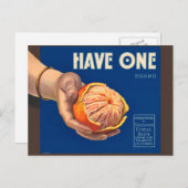 Vintages hebben één merkreclame briefkaart (Voorkant / Achterkant)