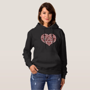 Vintages krijgen muziekkoorts hoodie