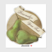  Vintages Peren Groceringswinkel Sticker (Vel)