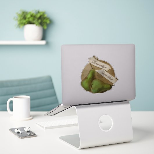  Vintages Peren Groceringswinkel Sticker (Laptop op bureau)