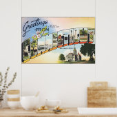 Vintages uit Connecticut Poster (Keuken)