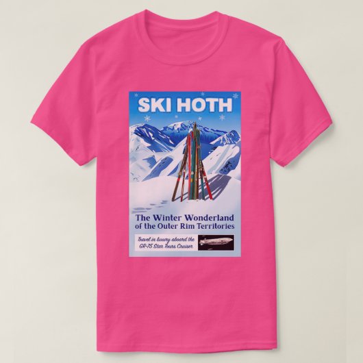 VintageStyle Ski Hoth Travel T-shirt (Design voorkant)