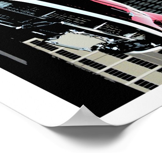 VintageTBirdPoster Poster (Hoek)