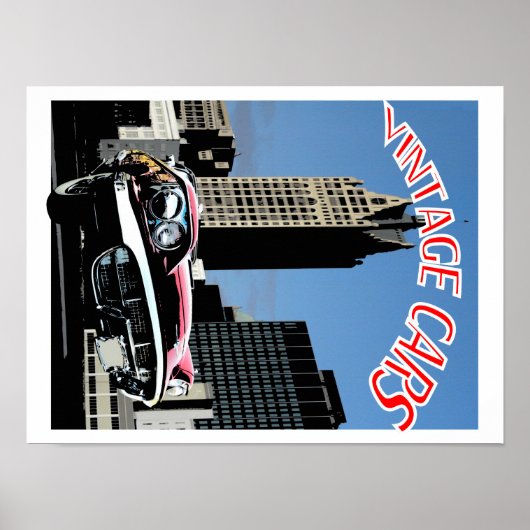 VintageTBirdPoster Poster (Voorkant)