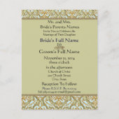 VintageTiffany op grijze bruiloft uitnodiging