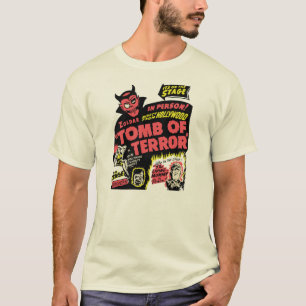 VintageTomb of Terror Spook Show Poster Art T-shirt