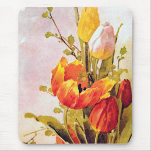 VintageTulips Mousepad Muismat