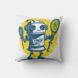 vintaje cute robot steampunk friendly IA 4 Kussen