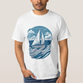 vintaje design boat t-shirt